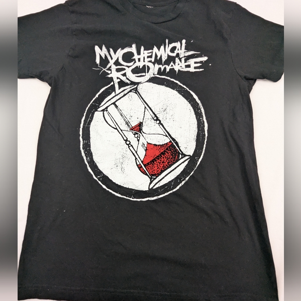 My Chemical Romance MCR Black Concert Tee Hourglass Graphic Size Medium